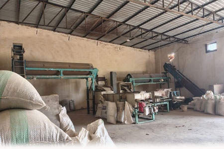 BLACK MELANGE FABRIC